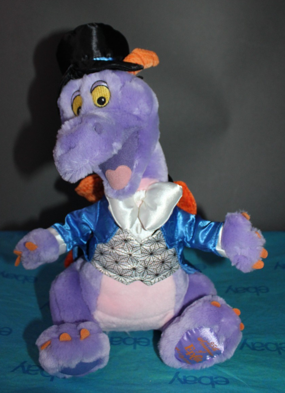 Disney Epcot 25th Anniversary Figment Dragon Stuffed Plush Toy 12" Ltd Ed 562